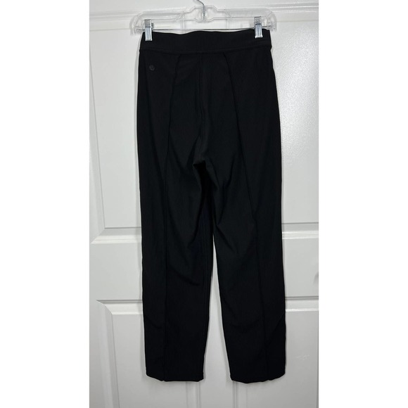 Lululemon Super High-Rise Soft Ribbed Casual Crop Pant Black 4 NWOT - Picture 6 of 12
